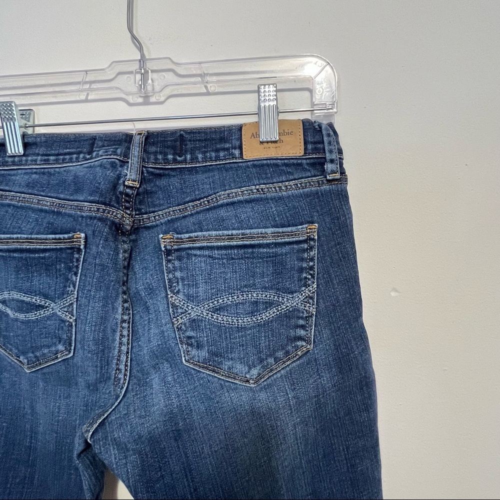 Abercrombie & Fitch Perfect Stretch Straight Leg Ankle Crop Jeans Womens Size 6 - Picture 8 of 11